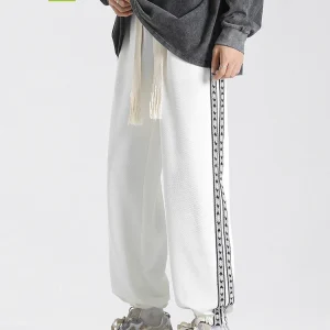 MMOPTOP Men's Sport Pants Dstring Cuffed Sweatpants Spring Trendy Small Wer id Casual Long Straight Leg Trousers - AliExpress Pants
