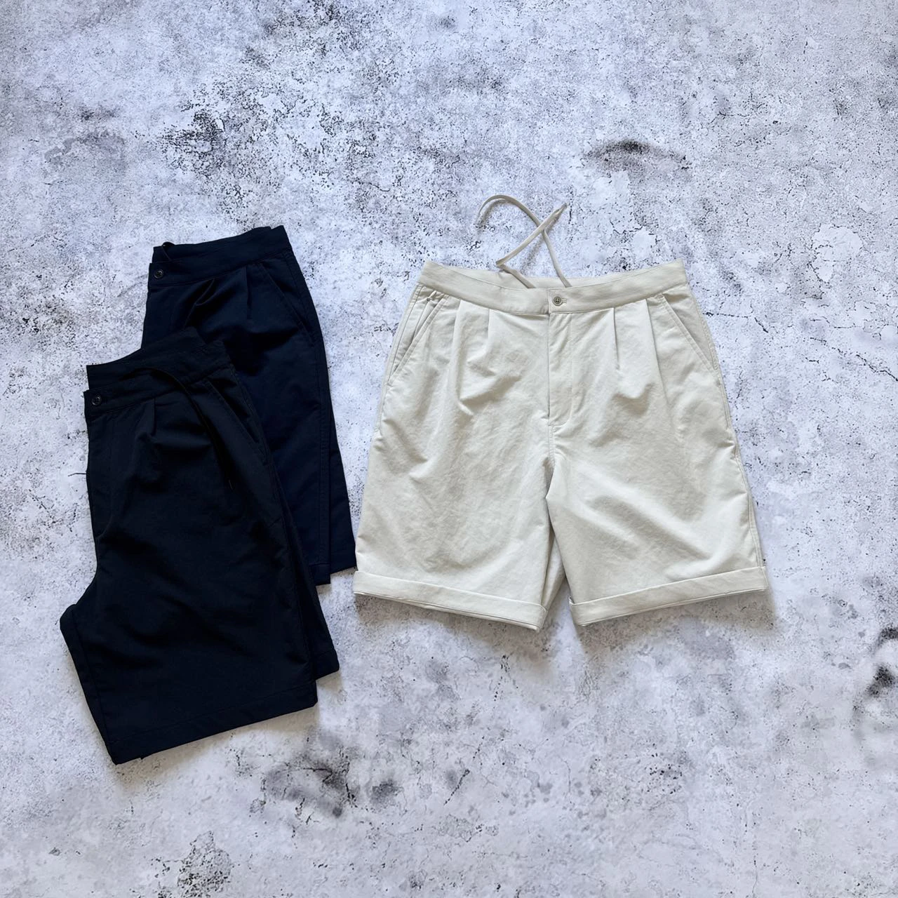 NANCA DRY Men's Elastic Qui Dry Double Pleats orts Casual Straight Leg Pants mid Waist Zipper Fly ort Length Summer orts - AliExpress Pants