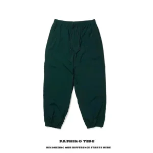 Outdoor Casual Waterproof Pure Color Sports Long Pants Loose Fit Youthful Style Trousers with Pockets Iron Free mid Waist - AliExpress Pants