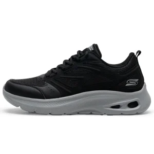 Skechers Men's Shoes Men's Lace-Up Cushioning Breathable Fitness Training Shoes Casual Shoes Running Shoes 118077-Blk - AliExpress Sneakers