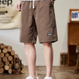 Ice Silk Casual orts Men's Summer Loose Straight Leg Five-Quarter Pants Qui Dry Sport Mid-Length orts - AliExpress Pants