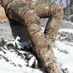Thickened Camouflage Cotton Pants for Winter Outdoor Snow Skiing Windproof Waterproof Warm Trousers Youth Straight Leg Long P... - AliExpress Pants