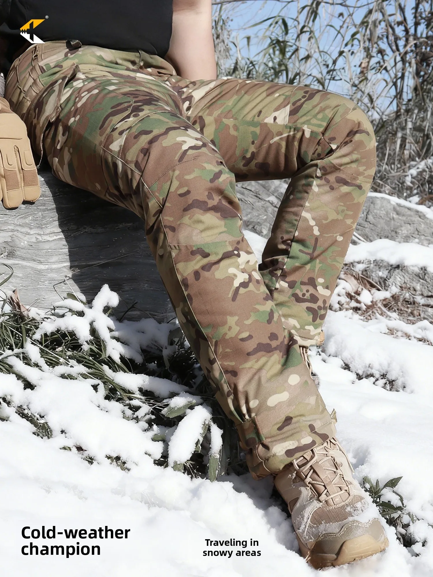 Thickened Camouflage Cotton Pants for Winter Outdoor Snow Skiing Windproof Waterproof Warm Trousers Youth Straight Leg Long P... - AliExpress Pants