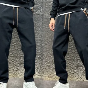 Autumn Winter Thiened Fce Casual Pants Harlan Sle Pure Color Trendy Long Trousers Loose Fit Ci Walk Silk - AliExpress Pants