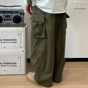 American Street Style Large Pocket Men's Cleanfit Wide Leg Pants Loose Straight Leg Hanging Floor Length Pants - AliExpress Pants