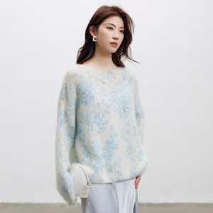 Soft Printed Camere Women's Sweater P Color Toning Faionable Chinese Brand Autumn Season Regular Thin Overhead Sle - AliExpress Sweaters&Jumpers
