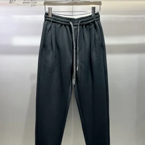 Men's Thickened Fleece Casual Pants Winter Warm Loose Harlan Long Trousers Casual Cotton Polyester Blend Comfortable Fit - AliExpress Pants