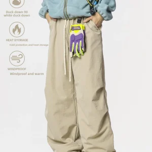 Outdoor Thiened Winter down Snow Pants Men Women Couples Ski Pants Windproof Cold Proof Paratrooper Durable Long Leggings - AliExpress Pants