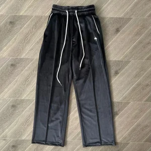 Vertabrae Sweatpants Velvet Embroidery Spor Casual Long Trousers for Men And Women Youthful Vitali Sle Straight Leg - AliExpress Pants