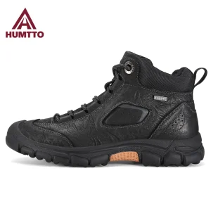 HUMTTO outdoor hiking shoes men's winter boots waterproof cow leather climbing tactical boots leather women's trekking sneakers - AliExpress Sneakers