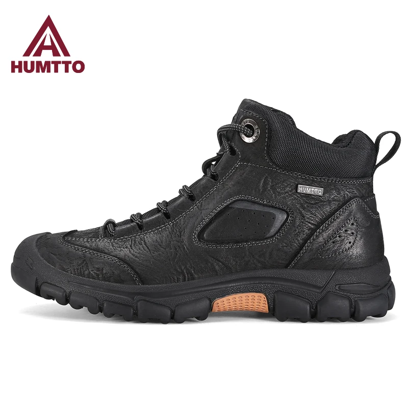 HUMTTO outdoor hiking shoes men's winter boots waterproof cow leather climbing tactical boots leather women's trekking sneakers - AliExpress Sneakers