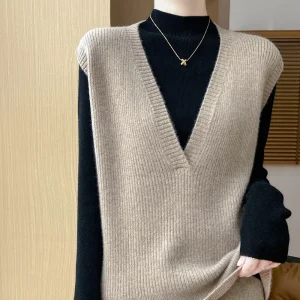 Fashionable Stylish Women's Sleeveless Pullover Vest 2024 Autumn and Winter New Manufacturers Strictly Choose Wo - AliExpress Sweaters&Jumpers