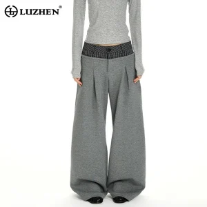 LUZHEN 2026 New Fashion Original Pleated Design Loose Straight Trousers Men's Stylish Handsome Wide Leg Casual Pants Male JY6124 - AliExpress Pants