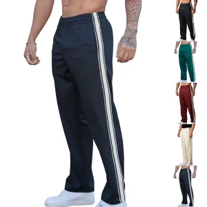 Loose Fit Baggy Sweatpants Soft Slight Stretch Polyester Fabric Versatile Chic Style for Mens Sports and Daily Wear Solid - AliExpress Pants