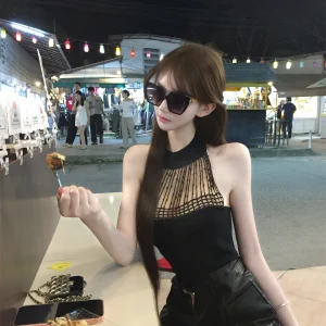 Kikimy 030 2000 Fallen Angel Tee Strand Fine Yarn Twisted into a Tassel Skin Exposure Is the  Goal Casual Sle Kni... - AliExpress Sweaters&Jumpers