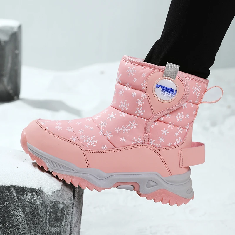 Hot Sell Girls Boots Children Snow Boots For Boys Fashion Sneakers Winter Kids Warm Snow Boots Sport Fashion Leather Shoes - AliExpress Children's Shoes