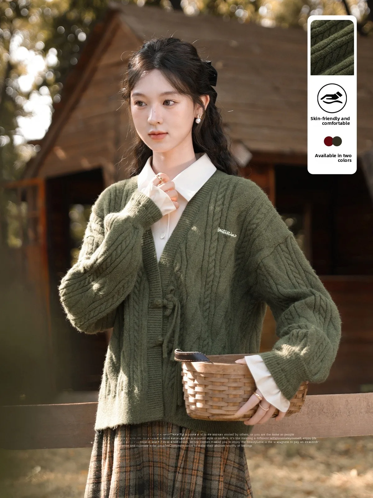 Retro een Hidden Sweater Lazy Sle New Chinese Knitted Sweater Fake Two-Piece Winter New Arrival Women's Faion - AliExpress Sweaters&Jumpers