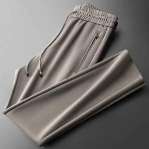 JSBD Autumn and Winter Light Luxury Tencel wool solid color sport pants, men's straight-leg sweatpants, casual pants - AliExpress Pants