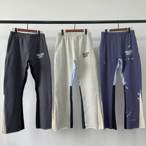 Hand-Painted Splatter Print Drawstring High Street Casual Sweatpants Men's Bell Bottoms Loose Fit Cotton Blend Fabric - AliExpress Pants
