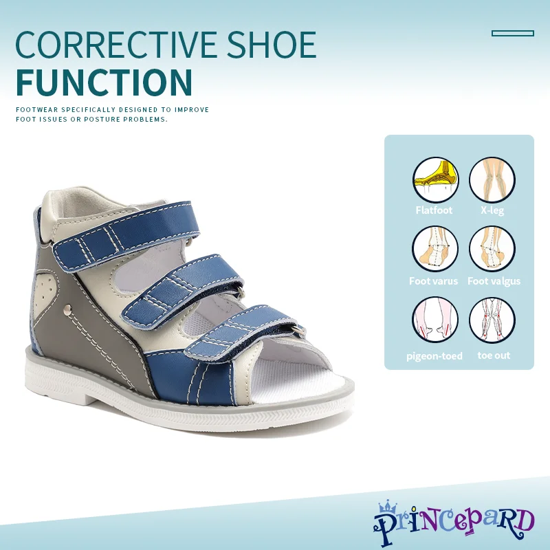 Children Summer Sandals Princepard Kids Girls Boys Orthopedic Shoes High Top Arch Support Varus Valgus Footwear - AliExpress Children's Shoes