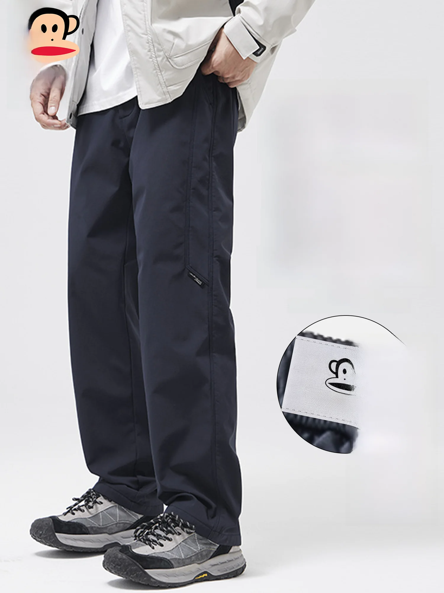 PaulFrank Outdoor Sports Casual Pants Men's Spring Fce Thiened Loose Workwear Straight Leg Long Trousers - AliExpress Pants