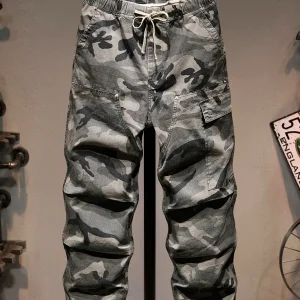 American High Street Camouflage Pants Men's Loose Straight Leg Wide Leg Pants Youth Faion Workwear Sle Casual Pants - AliExpress Pants
