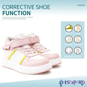 Child sneakers Princepard Orthopedic Shoes with Arch Support Pink Lace Decorate for Girls Casual Footwear with Arch Support - AliExpress Children's Shoes