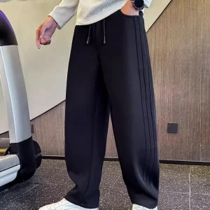 Men's Faionable Thiened Fce Lined Straight Leg Knife  Pants Autumn Winter Cotton Blend Stretchy Wear Resistant Tro... - AliExpress Pants
