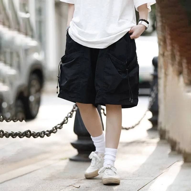 Loose Fit Dstring Outdoor Work orts Men's Summer Casual Pants with Big kets Cleanfit Sle Student Suitable - AliExpress Pants