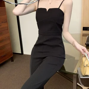 Ele One-oulder Strap Rer Women's Summer Korean Version Petite Aosphere Dry Jumpsuit High Waist Long Pants Cotton - AliExpress Jumpsuits&Rompers