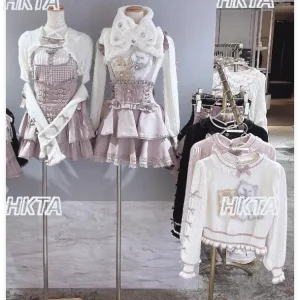 Japanese Liz Sweater Women 2025 Winter New Cute Cats Fluffy Soft Pullover Knittwear Shirt Sweet Girls Lolita Sweaters Coat Lady - AliExpress Sweaters&Jumpers