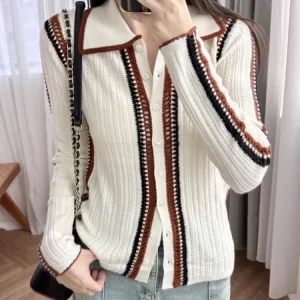 Fashion Autumn New Women Handmade Crochet Wool Cardigan Knitwear Coat Office Ladies Single Breasted Slim Fit Soft Sweater Tops - AliExpress Sweaters&Jumpers