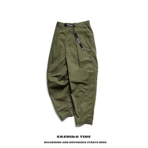 Kapital 2SS Loose Tapered Military een Casual Pants Button Detailing Youthful Energy Workwear Long Trousers Faionable Tr... - AliExpress Pants