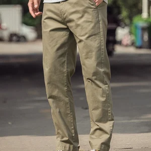 Light een Straight Leg Casual Pants Men's Pure Cotton Stretchy Thin Summer Workwear Trousers Faionable Urban Sle - AliExpress Pants