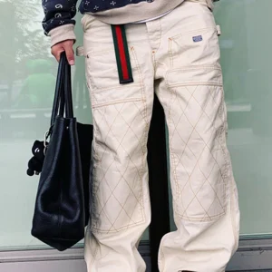 KAPITAL 24SS Double Color Pure Cotton Gold Tead Japanese Sle Retro Casual Workwear Long Pants Loose Fit Straight Leg - AliExpress Pants