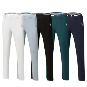 Spring Autumn Men's Golf Pants Thick four-Way Stretch Solid Color Sports Casual Pants High Quality Golf Clothing Free Shipping - AliExpress Pants