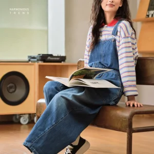 High Waist Casual Denim Overalls Women's Fall New Sle Slimming Versatile Loose Wide Leg Jumpsuit Comfortable Commute Sle - AliExpress Jumpsuits&Rompers