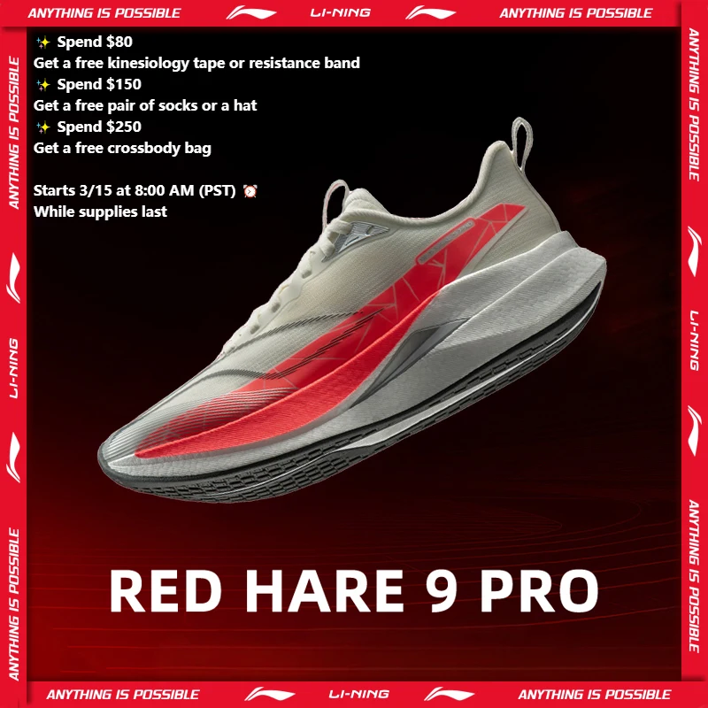 Li-Ning Women's RED HARE 9 PRO Racing Running Shoes BOOM FIBER Reflective Lightweight LiNing Training Sports Shoes ARPW002 - AliExpress Sneakers