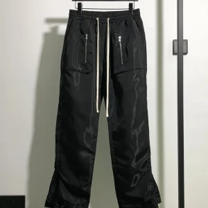 ONEOFYOU k Water Light Liquid Zipper Straight Leg Men's Casual Pants Non-RO BBS Magic Tape Workwear Leisure Trousers - AliExpress Pants