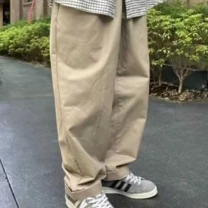 Retro Waed Workwear Trousers Red Rope Pure Color Simple Men Women Long Pants Japanese Sle Youthful Vitali All Seasons - AliExpress Pants