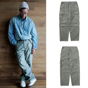 Retro Waed Work Pants Loose Straight Leg Casual Trousers Youthful Vitali Sle All Season ex Long Pants - AliExpress Pants