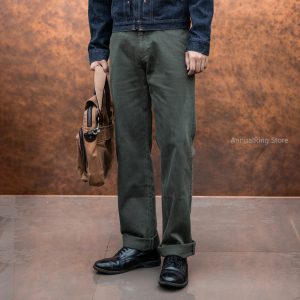 2025 Red Tornado Garmen-Dyed Officer Chino Pants Straight Fit American Casual Style Men's Everyday Trousers - AliExpress Pants