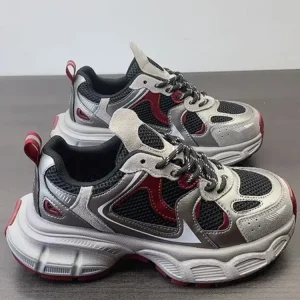 Women Outdoor Sport Shoes Thick Platform Breathable Mesh Spliced Cow Leather Running Shoes New Low Cut Joggers Trainers Sneakers - AliExpress Sneakers