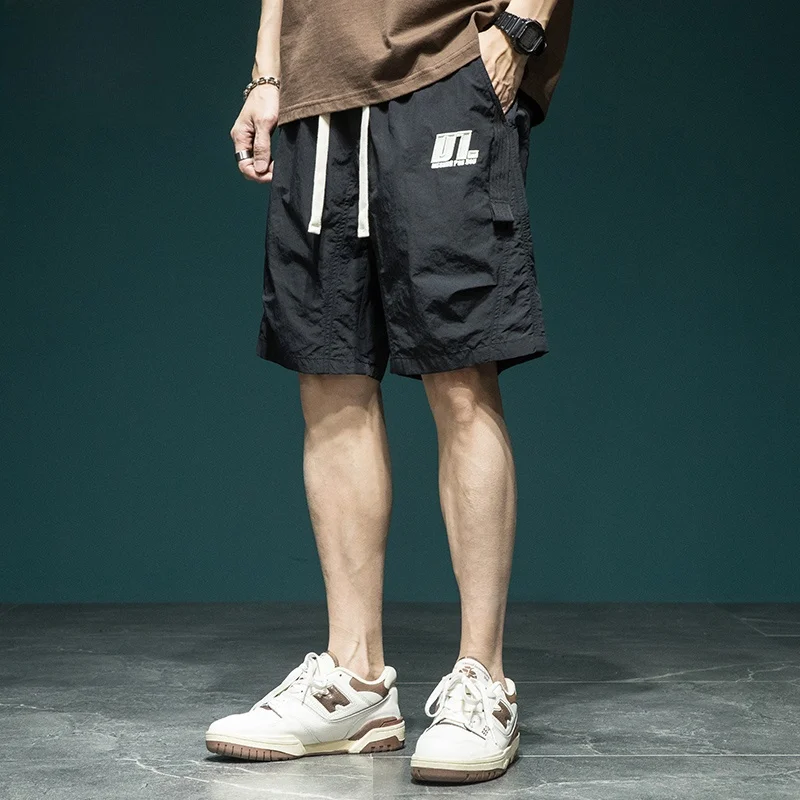 American Sle Outdoor Workwear orts Men's Loose Summer Trendy Casual Pants Large Size Qui Dry Five-Quarter Pants - AliExpress Pants