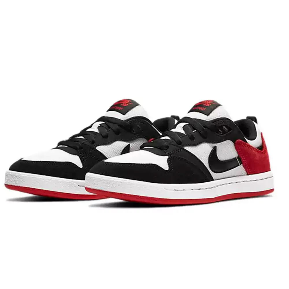 Nike SB Alleyoop Suede Low-Top Skate Shoes for Men in Black, White, and Red CJ0882-102 - AliExpress Sneakers
