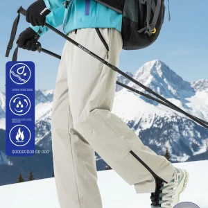 Wassup Dozen Men's Outdoor Straight Leg down Pants Windproof Waterproof Skiing Casual Trousers 90 White Duck down Winter - AliExpress Pants