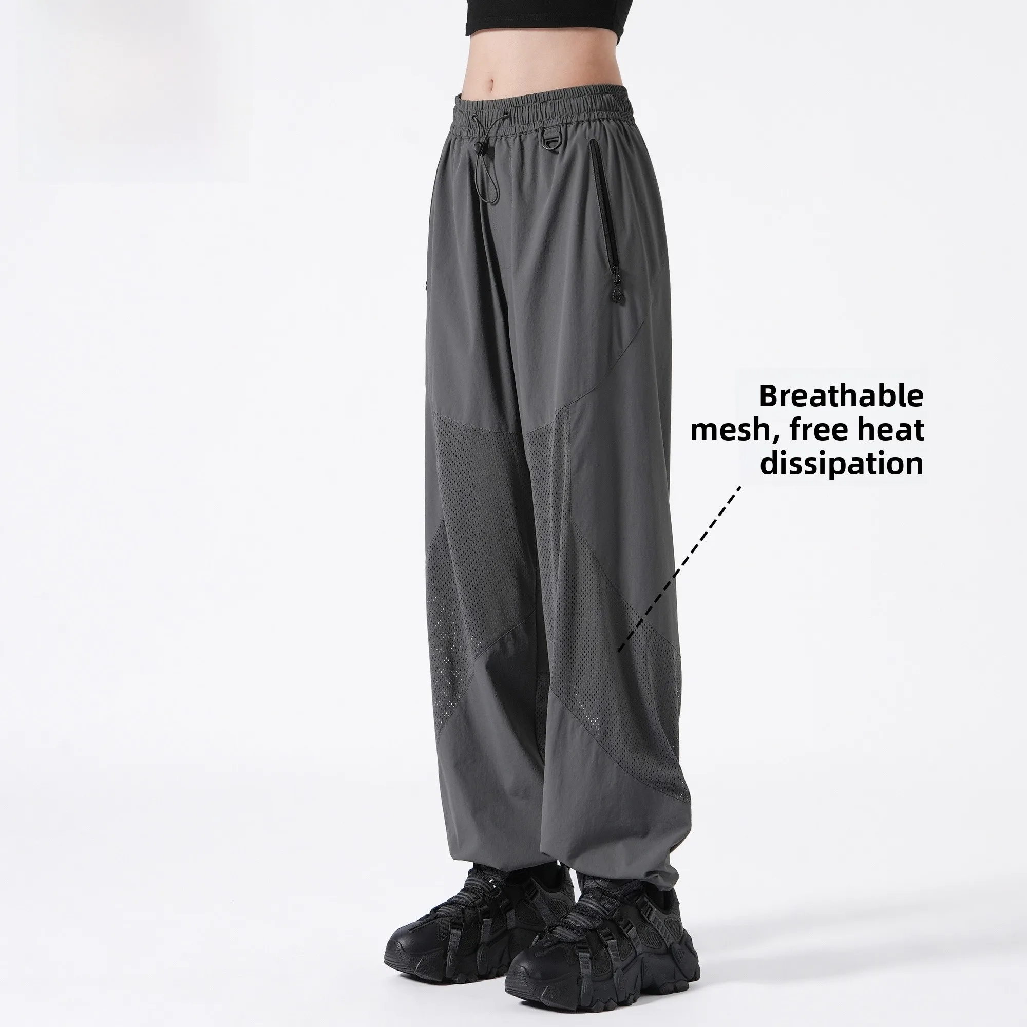 Summer Cool Sensation Breathable Qui Dry Pants Men Women Thin Straight Leg Outdoor Sports Casual Caved out Pants - AliExpress Pants