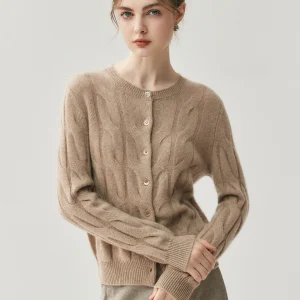 Thiened Long Sve round Ne Knitted Sweater Women's Cardigan Warm Faionable Versatile Woolen Yarn Twist Design Simple ... - AliExpress Sweaters&Jumpers