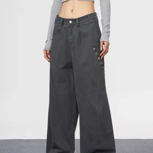 KYNOS American Retro Casual Work Pants Men's Loose Vintage Wide Leg Floor-Length Pants ex Versatile Long Trousers - AliExpress Pants