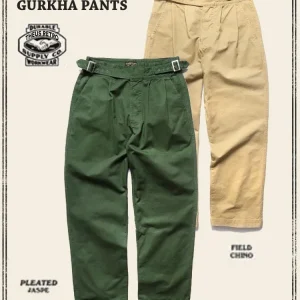 Gurkha American Retro Casual Pants Khaki Military Green Long Trousers Loose Fit Straight Leg Cotton Workwear Summer Youth - AliExpress Pants